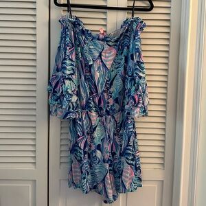 Lilly Pulitzer Off the Shoulder Romper